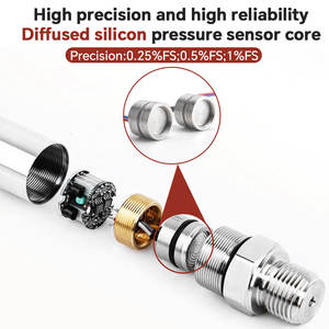 Korrosions beständiger gewinde montierter flüssiger 250 bar Druck messumformer mit Temperatur kompensation - Product Image 2