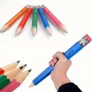Lápices Gigantes Personalizados con Nombre, Lápices de Madera Grandes con Borrador de 35 cm, Lápiz Enorme Divertido para Decoración - Product Image 1