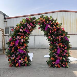 IFG Suministros Florales al por Mayor, Arco Floral Artificial Tropical de <span class=keywords><strong>Doble</strong></span> Cara de 8 pies + 8 pies, Ideas para Decoración Floral de Bodas y Fiestas - Product Image 3