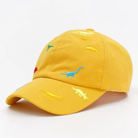 Gorra de Béisbol Casual Unisex para Niños, Diseño de Dinosaurio Pequeño, Moderna, de Sarga Común de 6 Paneles, con Estampado Digital, para Verano