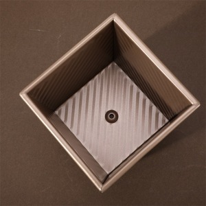 Water Cube Toast Mold Square Non-stick Carbon Steel Baking Mold With Lid Home Oven Use - Product Image 4