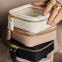 Bolsa de Cosméticos Transparente de PU PVC, Mini Estuche de Maquillaje Transparente, Gran Venta