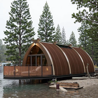 Capsule spatiale préfabriquée moderne, design exquis, maison modulaire mobile, pod de glamping de luxe étanche, vente en gros usine
