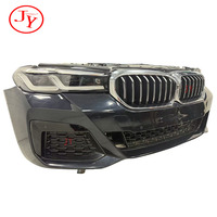 Pour BMW Série 5 G30 G38 : Pare-chocs avant, éclairage de voiture, phare, radiateur, condenseur, ventilateur électrique – Pièce d'origine démontée