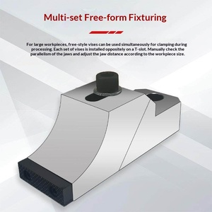Morsa di precisione multi-stazione a fissaggio laterale anti-deformazione per lavorazione CNC, pinza monodirezionale per impieghi gravosi, morsetto OK - Product Image 5