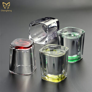 2.4 once bicchierini colorati da 70ml di Tequila in vetro Mini Base pesante, bicchiere piccolo per whisky, Tequila, Vodka e liquori - Product Image 6