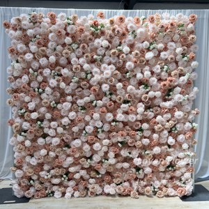 Оптовая продажа: 5D/3D искусственная цветочная стена-фон 2,4х2,4 м для декора на детский праздник, свадьбу, вечеринку и мероприятия - Product Image 1