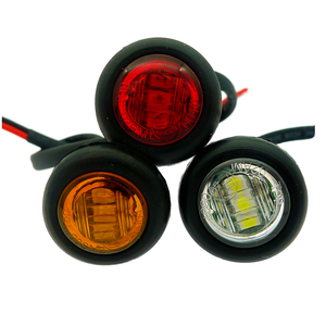 Nueva Luz de Posición Lateral <span class=keywords><strong>IDUN</strong></span> de 12v/24v, Mini, Redonda de 3/4'', de Policarbonato, con Montaje de Arandela, 3 LED, para Remolques y Camiones, Hecha en China - Product Image 2