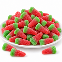 Bonbons Gélifiés Pastèque Personnalisés Marque Privée Halal Bonbons Gélifiés aux Fruits Acidulés Vente en Gros Fabricant Fabriqué en Chine Bonbons pour Enfants