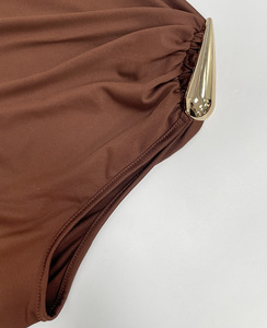 Nuovo Stile Abito da Sera Estivo da Donna, Monocolore, Lavabile, Senza Maniche, Sexy, Vestibilità Slim - Product Image 6