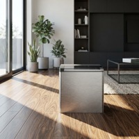 Nuovo Fabbricatore di Ghiaccio Automatico in Acciaio Inossidabile 2026, con Contatore Digitale a Proiettile R600A da 0,6 kg, Display LED, Capacità 1,5 L, Produzione 12 Kg, per Ghiaccio Trasparente