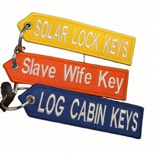 LCC1336 Promotional Gift Fabric <b>Keychain</b> with Key Ring Embroidered Double-sided Key Chain <b>Customized</b> Embroidery <b>Keychain</b> - Product Image 1