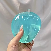 Jouet anti-stress en forme de pomme à l'huile de coco, super doux, à remontée lente, fait main, à presser