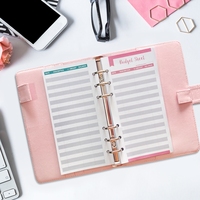 Vente en gros A5/A6 classeur papier 6 trous planificateur budgétaire feuilles de suivi des dépenses recharge de papier à feuilles mobiles organisateur de budget