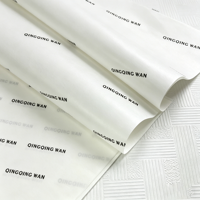 Vente flash - Papier de soie personnalisé avec logo imprimé, blanc semi-transparent, pour l'emballage de vêtements, de chaussures et de cadeaux