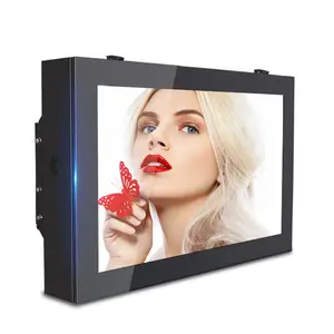 Conditioner 55 Inch Outdoor Digital Signage Wall Mounted Lcd Display Network Wifi Lcd Display Built-in Air Conditioner Cooling System