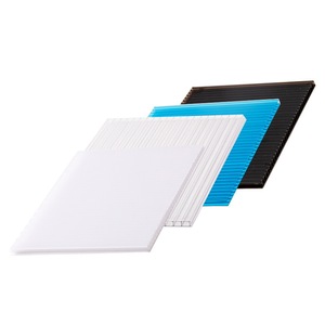 Feuille de <span class=keywords><strong>polycarbonate</strong></span> flexible 4 6 8, feuille de plastique creuse, feuille de <span class=keywords><strong>polycarbonate</strong></span> cellulaire pour toiture - Product Image 1