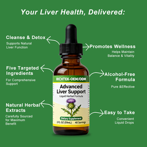 Precio de fábrica Suplementos a base de hierbas Gota líquida Suplemento para el cuidado de la salud del hígado Gotas líquidas de cardo mariano - Product Image 3