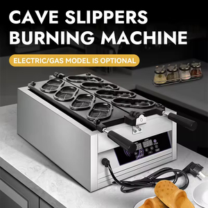 Máquina Comercial Eléctrica para Waffles con Forma de Zueco 220v de Acero Inoxidable para Pan y Snacks con Control de Temperatura por Perilla Antiadherente - Product Image 2