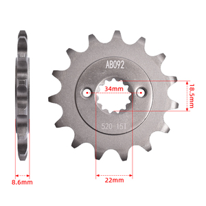 Bon prix, pignon avant 520 15T pour Bajaj <span class=keywords><strong>400</strong></span> Dominar, Husqvarna 401 Svartpilen, <span class=keywords><strong>KTM</strong></span> 390 <span class=keywords><strong>Adventure</strong></span>, 390 Duke ABS, 390 RC - Product Image 1