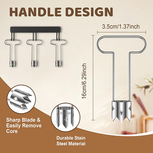 Nuevo Removedor de Núcleos Universal para Frutas y Verduras, Herramienta Multifuncional de Acero Inoxidable para Eliminar Semillas de Pimientos - Product Image 3