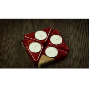 ที่ใส่เทียนเรซิ่นและไม้ระดับพรีเมียม ทำด้วยมือจากไม้เนื้อแข็งและเรซิ่น ดีไซน์ทันสมัยและใช้งานได้จริง เหมาะสำหรับบรรยากาศโรแมนติก - Product Image 1