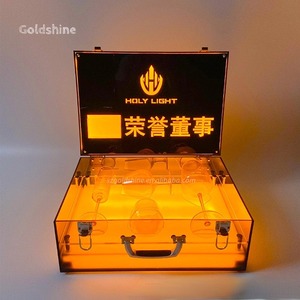 Presentador de botellas LED con logotipo personalizado, estuche de transporte para club nocturno de champán <span class=keywords><strong>VIP</strong></span>, características luminosas, fiesta de fin de año alimentada por batería adecuada - Product Image 6