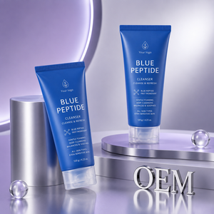 Espuma Limpiadora Facial con Péptidos de Cobre Azul, Limpiador Suave para Todo Tipo de Piel, Producción OEM ODM, Marca Privada - Product Image 2
