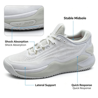 Chaussures de tennis professionnelles pour hommes en gros d'usine, baskets décontractées à empeigne en maille toutes saisons