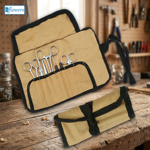 Kit de manucure portable 6 fleurs 5 en 1 en acier inoxydable avec sac, style classique pour adulte - Product Image 4