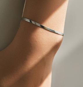 S925 Silver Minimalist Chain All Occasion <b>Adjustable</b> Herringbone <b>Bracelet</b> Round Link Design Everyday Wear Unisex Jewelry - Product Image 3