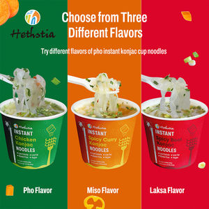 Cà ri cay có hương vị keto thân thiện với thực vật dựa trên sợi cao pho Konjac mì - Product Image 3