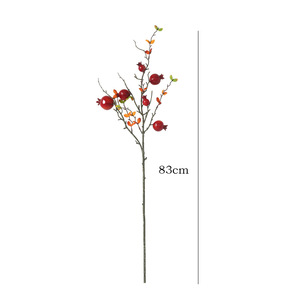 Ramas de Granada Artificiales, Fruta de la Fortuna de Plástico Rojo, Decoración para el Hogar, Decoración para el Año Nuevo Chino - Product Image 5