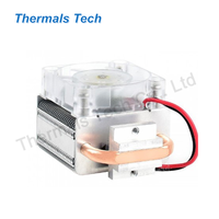 Disipador de Calor en Forma de U de Aluminio para Raspberry Pi 4B 3B+ con Ventilador para CPU