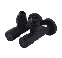 Nouvelles vanes de radiateur angulaires en laiton pour radiateur à serviettes, accessoire de robinet encastré réglable pour eau 110°C 16 bars
