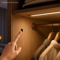 Variateur tactile 12V 24V, interrupteur de contrôle central pour bande LED, profilé en aluminium, éclairage linéaire d'armoire et d'étagère LC-7011-21