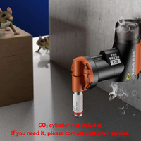 Piège à rats automatique continu entièrement automatique en stock avec système pneumatique intelligent en ABS pour entrepôts d'usine (cylindre non inclus)
