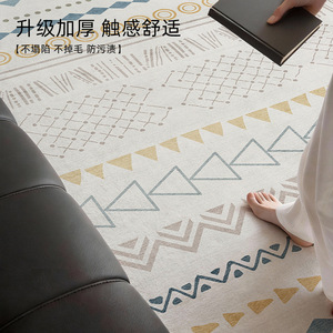 Alfombra Moderna Minimalista Geométrica Rectangular de Fibra de Poliéster para Sala de Estar, Decoración del Hogar, Primavera 2026 - Product Image 4