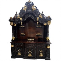 Grand Mandir indien pour Pooja aux prix d'usine, design de temple hindou pour la maison en bois de teck, qualité supérieure, fait main, grande taille.