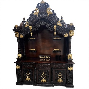 Indian Big Pooja <b>Mandir</b> at Factory Prices Hindu Temple Design for Home in Teak Wood Premium Quality Handmade Large Size Temple - Product Image 1