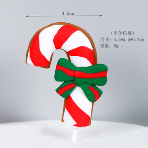 Christmas Cake Decorations Forest Moon Santa Claus Cake Plug-in Christmas Snowman Christmas Dessert Table Cake Topper - Product Image 4