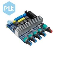 Carte d'amplification de subwoofer MLK TPA3116 2.1 canaux haute puissance 4.2, carte d'amplificateur audio 12V-24V 250W+100W