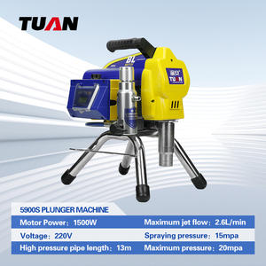 TUAN 5900S professionnel bricolage grade pulvérisateur de <span class=keywords><strong>peinture</strong></span> sans air électrique moteur sans balais haute efficacité tige d'extension pistolets de pulvérisation - Product Image 2