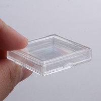 20mm 25mm 30mm 33mm petite boîte à lingots carré porte lingots Capsule acrylique or argent barre Capsule