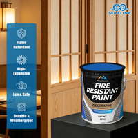 Peinture ignifuge décorative de qualité ingénierie pour surfaces d'hôtels, peinture latex ignifugée pour applications intérieures