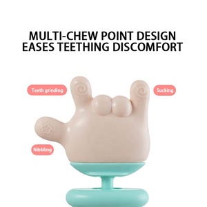 <span class=keywords><strong>Anneau</strong></span> en silicone pour bébé unisexe Anti-consommation et résistant aux morsures Bâton de <span class=keywords><strong>dent</strong></span> apaisant de qualité alimentaire et hochet pour nouveau-nés - Product Image 3