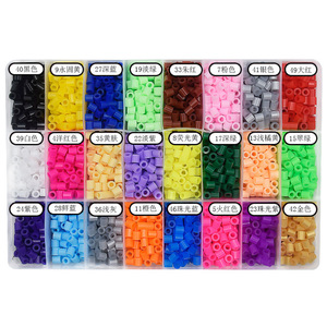Fun &amp; Educational 5mm Plastic Puzzle Fuse <strong>Beads</strong> DIY <strong>Kit</strong> Colorful Hama <strong>Beads</strong> <strong>Kit</strong> for Kids - Product Image 2