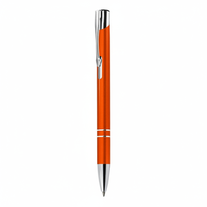 Penna a Sfera in Alluminio Arancione, Larghezza di Scrittura 1.0mm, Penna Promozionale in Plastica/Metallo per Regali - Product Image 2