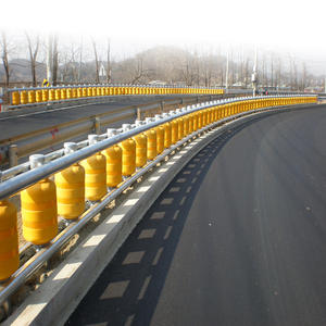 Manufacturer Customizes EVA Rotating Bucket <strong>Guardrail</strong> for Highway Tunnel Entrances with a New Type of Rolling Bucket <strong>Guardrail</strong> - Product Image 1
