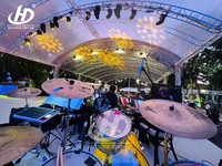 Sistema de Estructura de Truss de Alto Rendimiento con Techo Arqueado para Eventos de Conciertos al Aire Libre